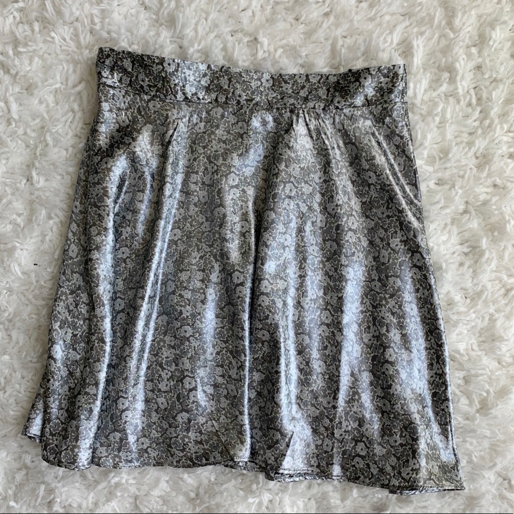 Urban Outfitters Satin-look Floral Skirt